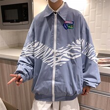春秋季港风外套男ins潮嘻哈宽松休闲百搭潮流帅气夹克W1929-P50，男装夹克，星座512-4