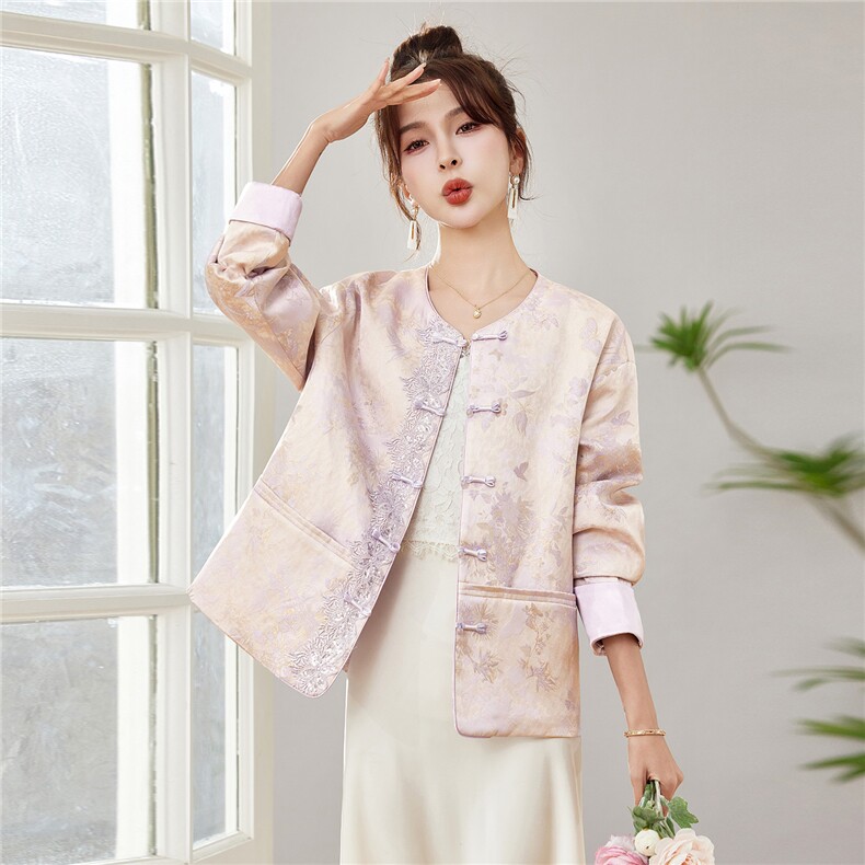 中式2026年春季短外套5天左右发货,女装短外套,靓衣阁
