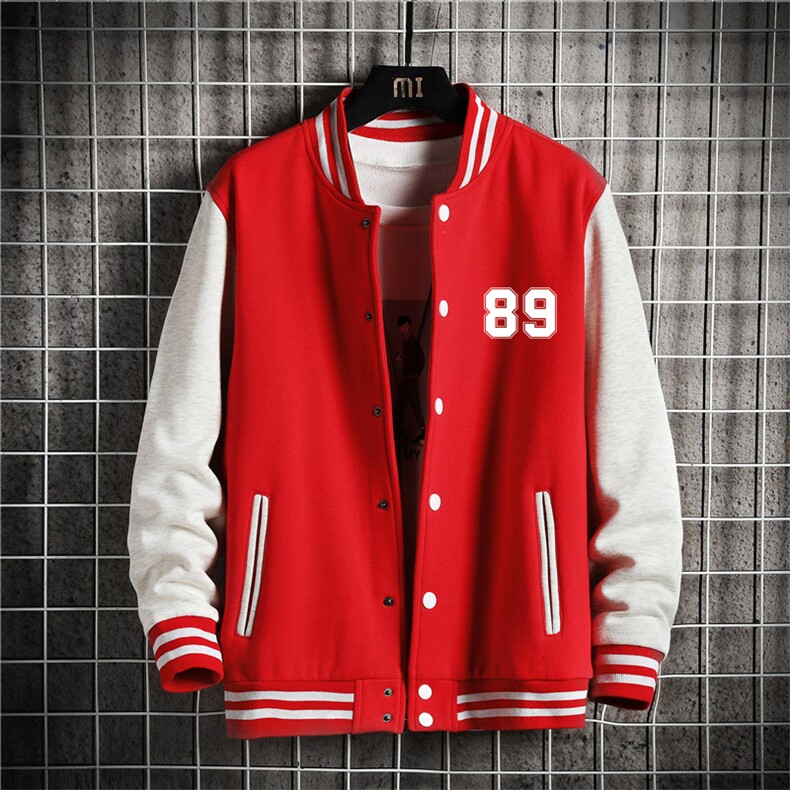 秋季新款棒球服夹克日系大码宽松潮流卫衣外套XZ102A-4-Q8974-P55,男装夹克,星座211-2