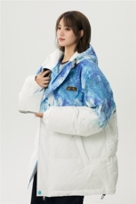 XZ-230-1MY705中性风简约轻奢百搭水墨扎染休闲连帽棉服P118控158，男装棉衣，星座230-1