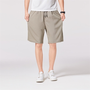 夏季新款男士沙滩裤天丝棉裤纯色百搭松紧男裤图片