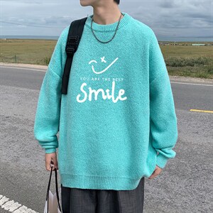 ！品质2023秋冬新款男士圆领毛衣百搭加厚保暖针织衫M805P45，男装针织衫/毛衣，电商B220