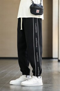 高品质秋季新款运动裤男束脚宽松卫裤潮流休闲长裤篮球裤子图片