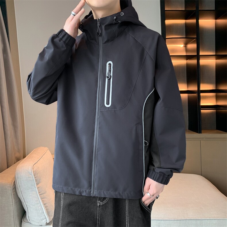 春季新款现货冲锋衣宽松休闲夹克男A157B-J235-P65,男装夹克,电商A157B