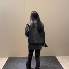 秋冬美式复古PU皮夹克高级感机车外套男潮流百搭上衣L33644-P75，男装皮衣，星座1008
