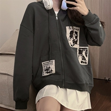 潮牌卫衣设计感上衣秋冬韩版宽松情侣开衫卫衣E573-P45，男装卫衣，星座911-2(原星座613-2）
