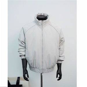 网图 双拉链三防立领棉服男飞行夹克冬季宽松保暖棉衣 D500 特P65图片