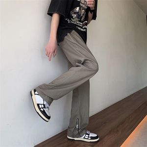 高街vibe休闲裤男潮牌宽松休闲长裤美式复古直筒冲锋裤K3027-P40图片