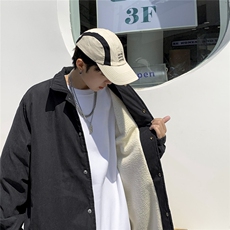 日系百搭CityBoy教练夹克翻领长袖内里保暖羊羔毛外套特批70，男装夹克，星座904-1（原1203）