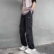 夏季新款宽松直筒休闲长裤美式复古机能工装裤男现货K8071-P38，男装工装外套，星座512-3