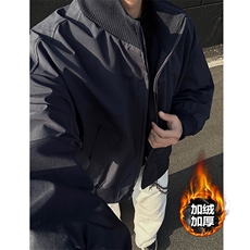 网图！美式立领飞行员防水棉服男加厚保暖宽松棉衣25XM88260特P48，男装棉衣，电商A042