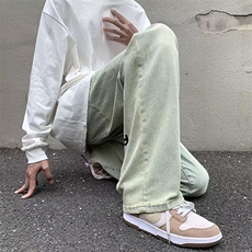 美式复古街头hiphop潮牌牛仔裤ins高街直筒宽松长裤子男N5060-P43，男装牛仔裤，星座1008-1
