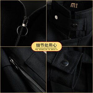 春秋季休闲工装夹克男士韩版宽松潮流百搭港风外套潮WT7781-P65图片