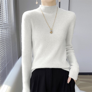 秋冬简约气质纯色时尚保暖减龄毛衣针织打底衫，女装针织衫/毛衣，绒泰祥