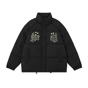 白底 23冬季时尚百搭宽松字母印花潮流棉服外套MY373特批P85控138图片