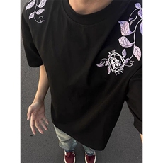 三色原版前后刺绣纯棉短袖ZX0259-P35，男装T恤，星座313A(原308A-2)