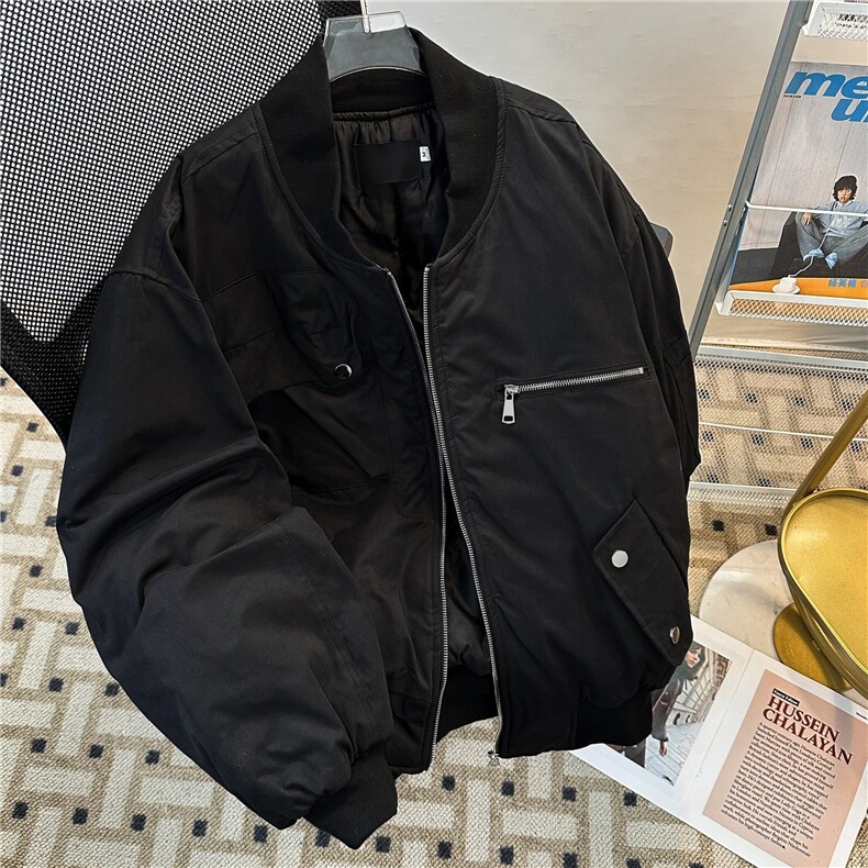 美式高街飞行员夹克棉服外套男冬季潮牌工装棒球上衣MF285-P103,男装夹克,星座412-3