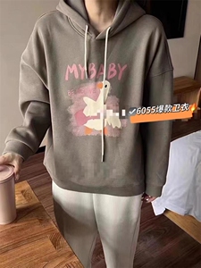 小白鸭加绒卫衣图片
