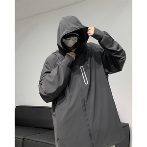 F273-P40 夏季日系户外连帽防晒服外套潮牌宽松休闲轻薄夹克 现货图片