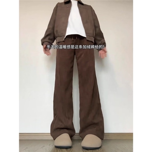 1506-1/KX0401/P42宽松休闲裤男韩版潮流百搭裤子阔腿拖地长裤图片