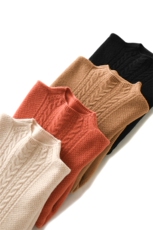 女士秋冬毛衣休闲舒适显瘦拉链羊毛开衫，女装羊毛衫，暖思雅