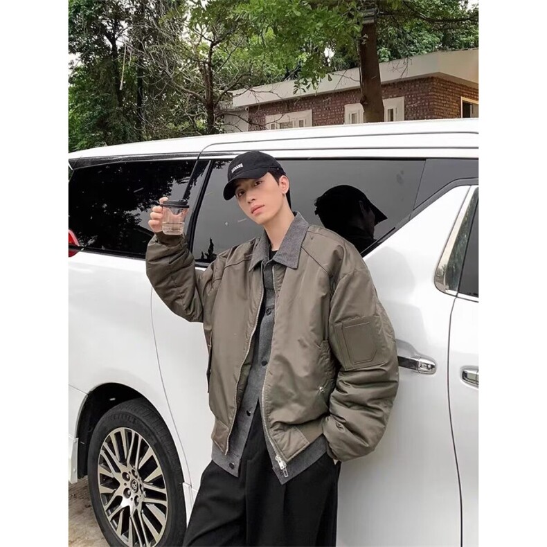 1506-1/JW92971/P67翻领夹克男ins春秋棒球服宽松情侣bf百搭外套,男装夹克,星座1506-1