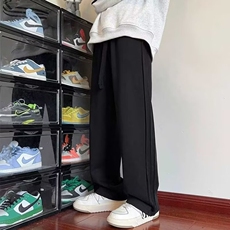 卫裤男生裤子春秋冬季新款oversize痞帅直筒宽松运动裤休闲裤长裤，男装休闲裤，星座218-8