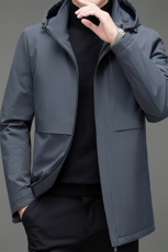 中老年绒羽绒服男长款可脱卸内胆冬装外套保暖外套MNSA2107-P340，男装羽绒服，电商B212（原钱塘6029）