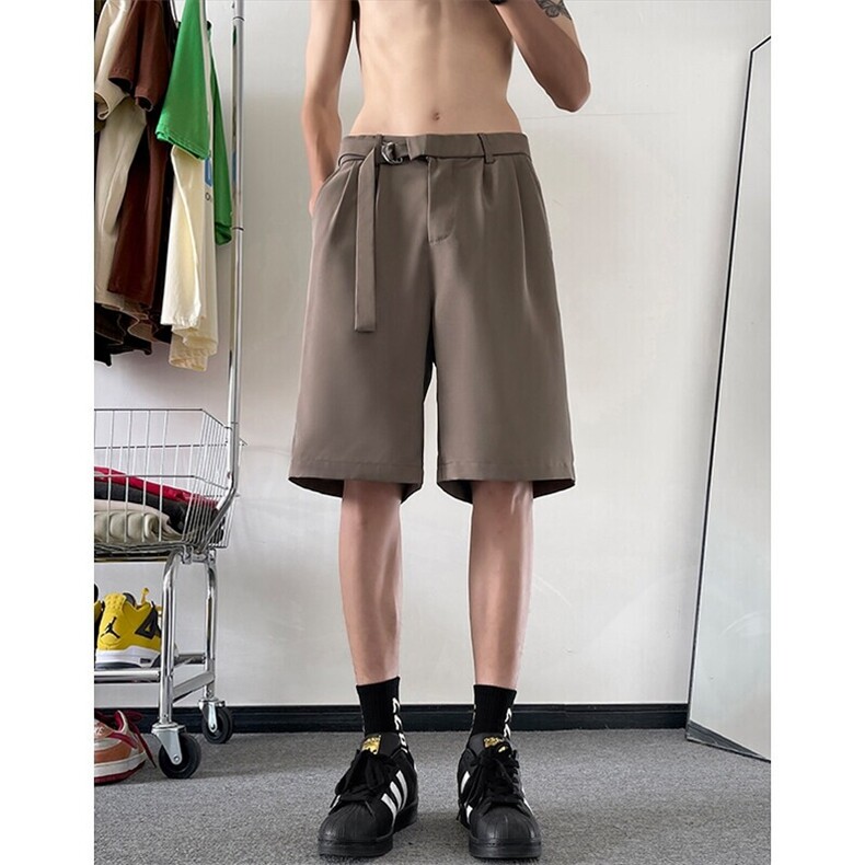 特批P28无差价夏季冰丝顺滑五分裤垂感宽松宽松直筒短裤男DK2175,男装休闲裤,电商A001