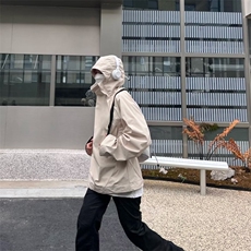 潮机能冲锋衣外套男春秋小众高街美式潮牌宽松户外工装连帽夹克，男装夹克，星座1210-1