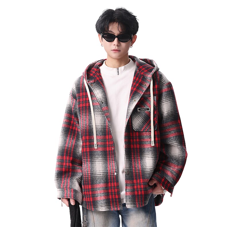 夹克男秋冬季新款港风宽松加厚泥料外套上衣JK713-P68，男装夹克，星座214-3