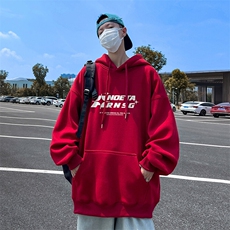 抖音得物供货可提供视频春装重磅美式宽松连帽卫衣DL2422，男装卫衣，电商A486-1