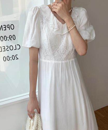 韩系花边连衣裙，女装连衣裙，FUMEI赋美