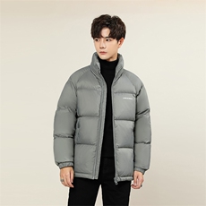 冬季加厚男士字母印花羽绒服潮流外套休闲青年A266-YR2513-P215，男装羽绒服，电商A266