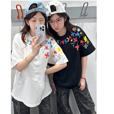 网图现货美式宽松复古印花潮流T恤男T030/P25，男装T恤，星座205-3