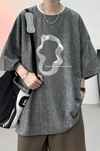 风复古亚麻短袖男棉麻t恤男半袖 ZT71390-P35图片