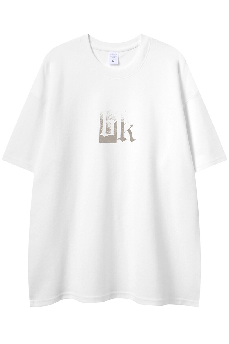 白底100棉23夏季新款时尚潮流字母印花款百搭短袖T恤T1115P25控38,男装T恤,电商A247-1