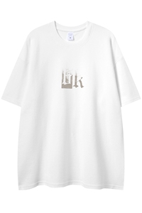 白底100棉23夏季新款时尚潮流字母印花款百搭短袖T恤T1115P25控38图片