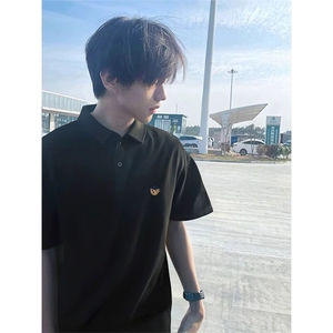 抖音得物供货 现货网眼透气翻领T恤美式宽松潮牌短袖POLO衫 APL20图片