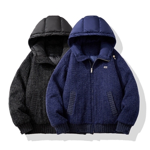 男士短款连帽羽绒服90白鸭绒 D213-6282-P430图片