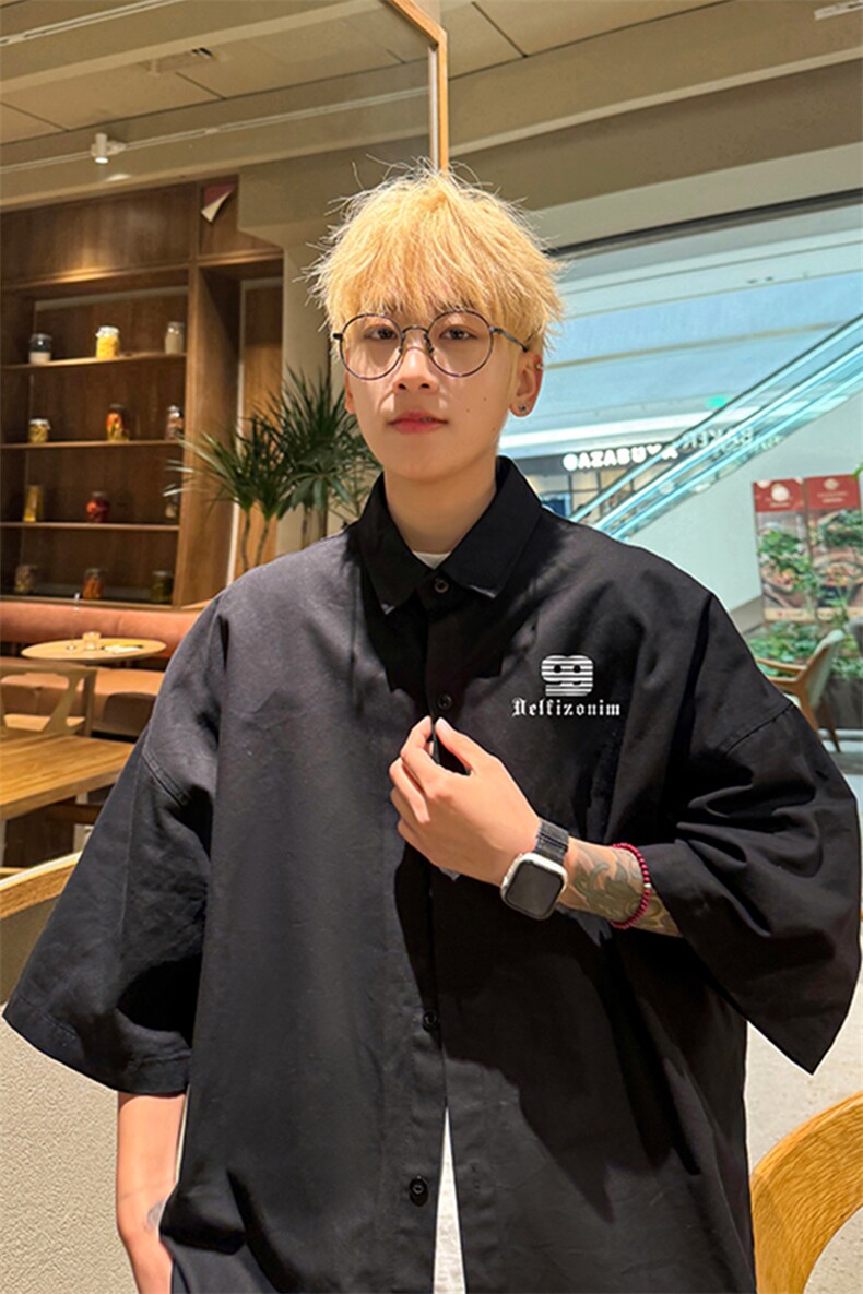 量大优供视频冰丝短袖衬衫男DS188-特P25,男装衬衫,电商B367