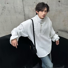 潮立领半拉链卫衣男小众设计感金属拉链宽松WY676-P42，男装卫衣，星座208-5