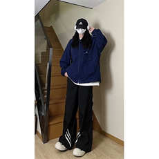 港风大码日系夏季男女情侣款连帽夹克防晒服XZ213-FS998-P55控78，男装夹克，星座213