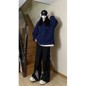 港风大码日系夏季男女情侣款连帽夹克防晒服 XZ213-FS998-P55控78图片