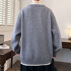 A440-1-9841-P55冬季假两件毛衣，男装针织衫/毛衣，电商A440-1