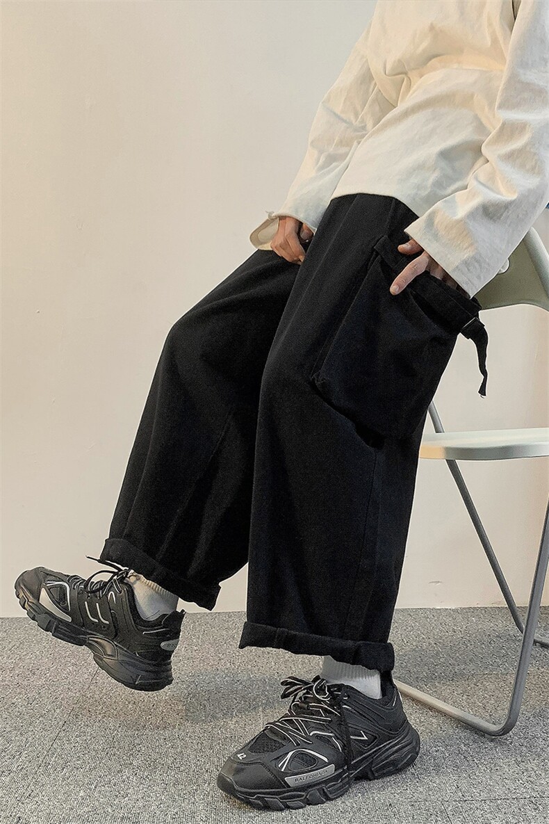 2025秋季装男女款ins潮中性风宽松大筒束脚裤休闲裤K442/P55,男装休闲裤,星座608A