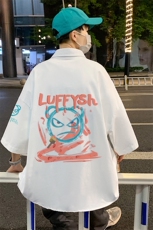 ！夏款港风冰丝衬衣男黑寸衫男白短袖衬衫男DXC286-P30，男装衬衫，电商B371