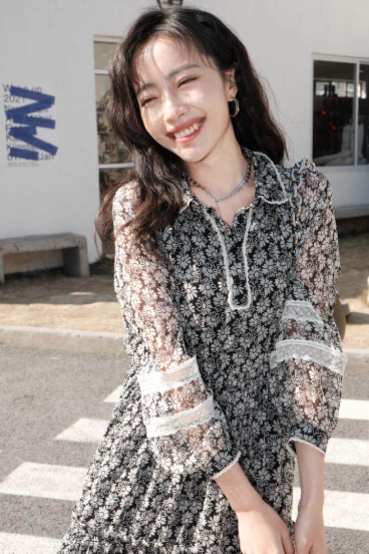 【现货】韩版碎花连衣裙ML，女装连衣裙，易霏金熙