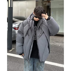 常规款拉链冬季小众设计感棉衣加厚棉服外套潮连帽常规标准青少年，男装棉衣，星座1013