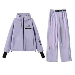 抗寒防水防风保暖男女潮大码滑雪服套装HF66+K1002J加绒P240控388图片